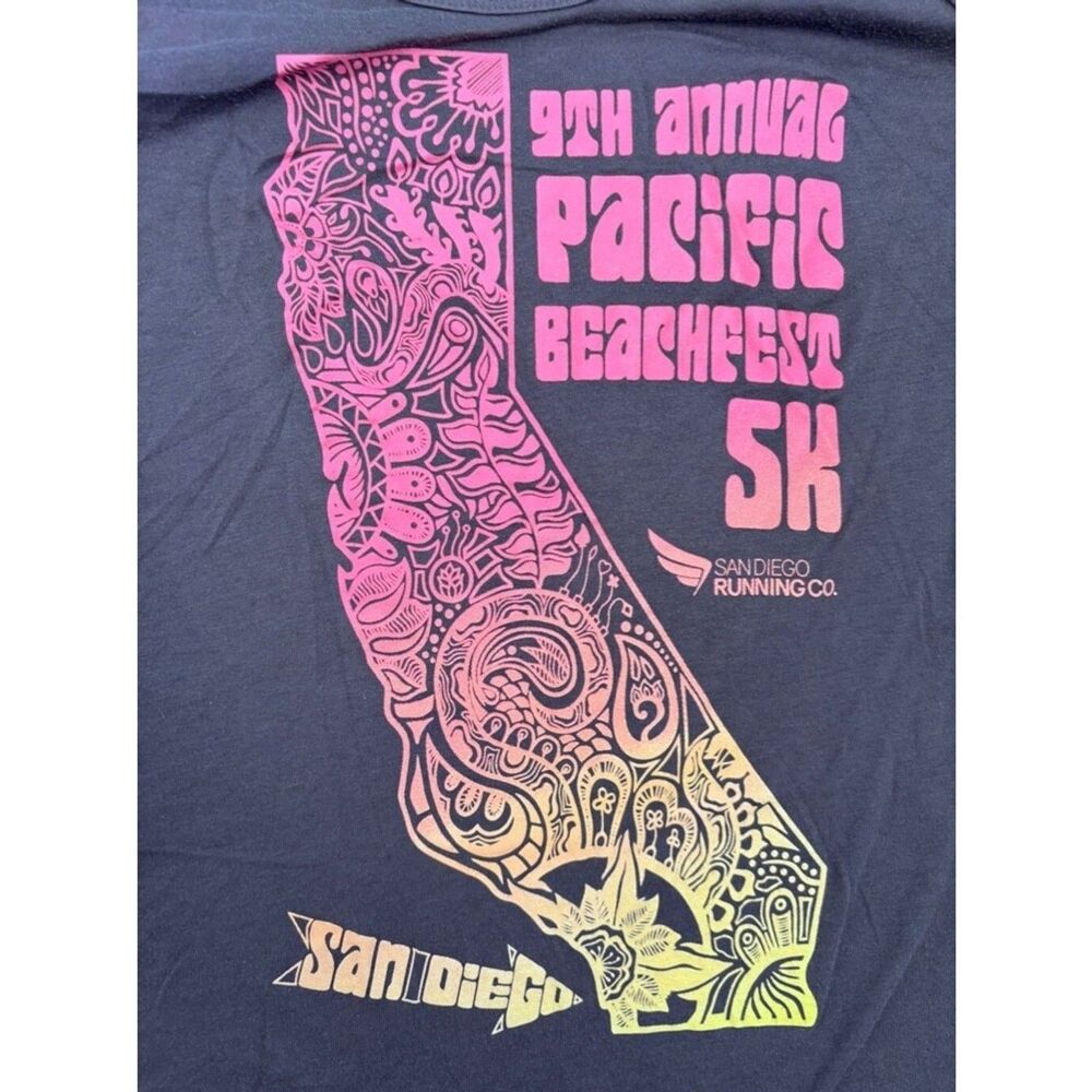 Women's Ideal Tank Top - Size S - Gray & Pink "9th Annual Beachfest" Event Tee